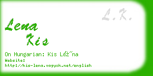 lena kis business card